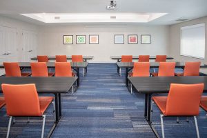 meeting space set up classroom style